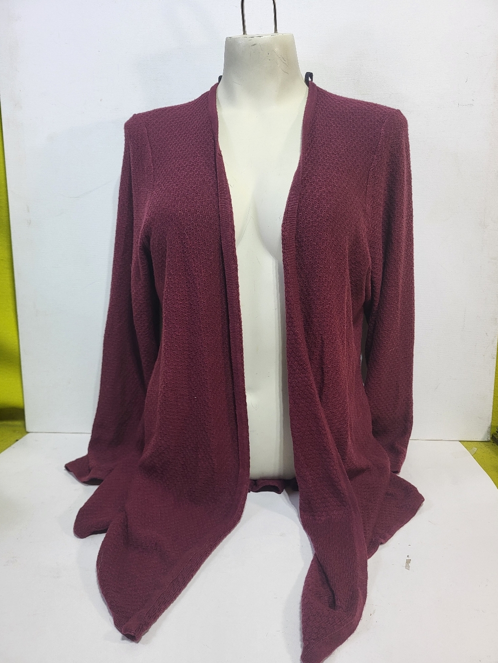 Torrid Women's Open-Front Burgundy Sweater Cardigan